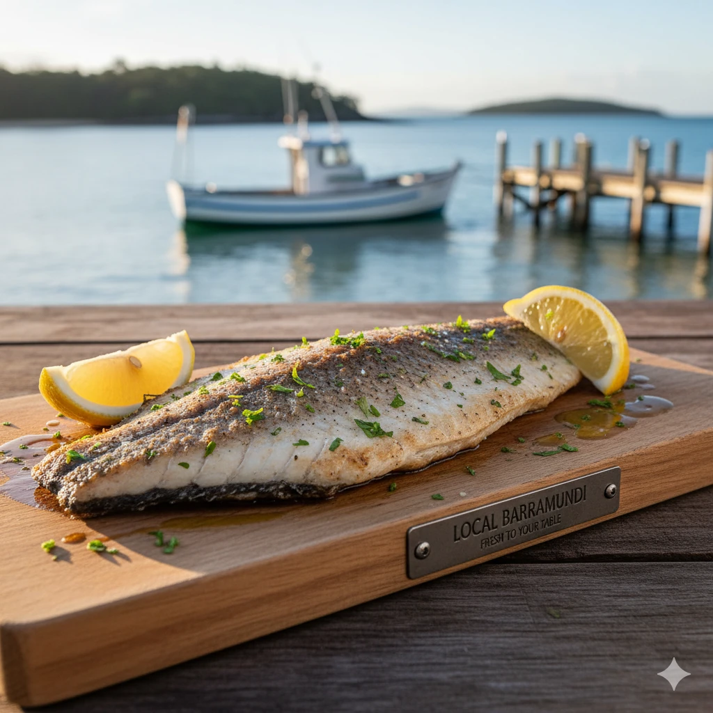 A perfectly cooked steak with side dishes.