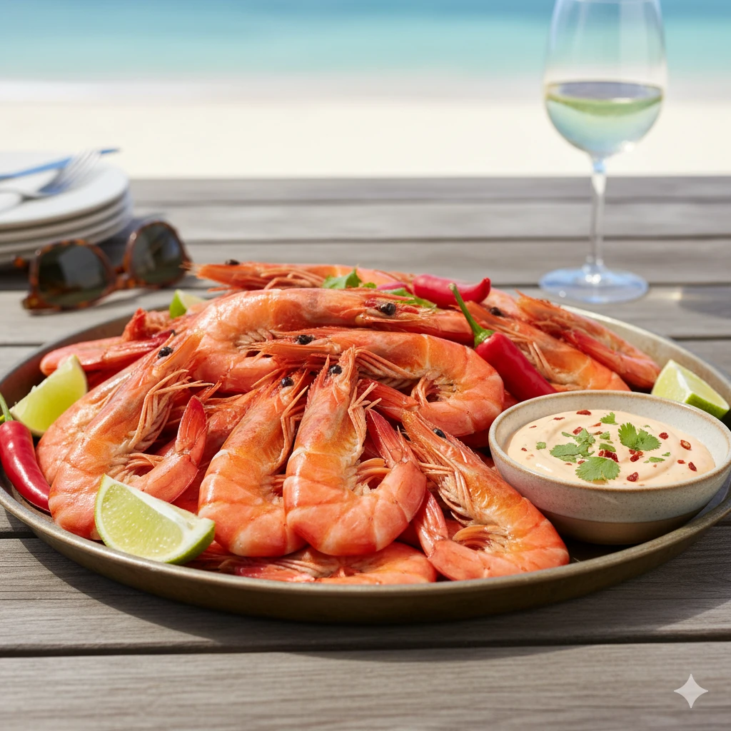 Aussie-style prawns