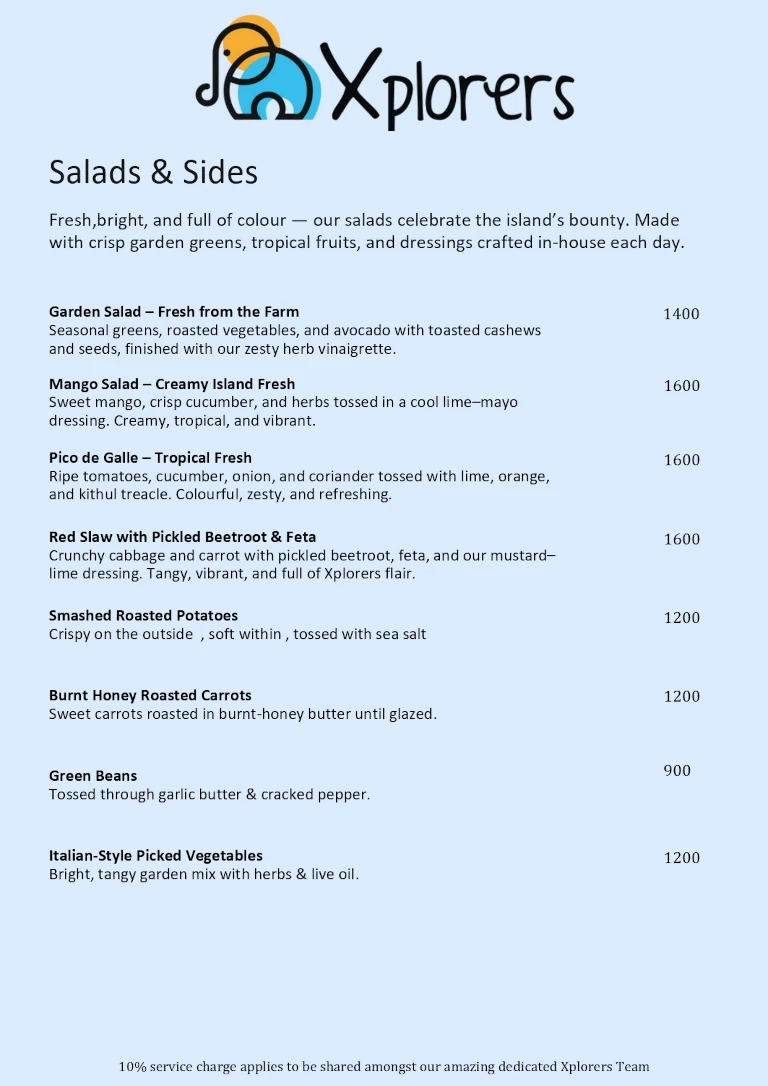 Lunch Menu